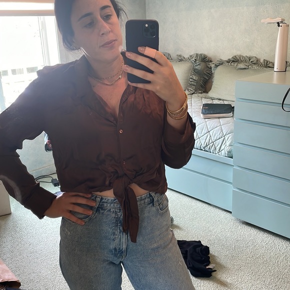 Wilfred tie front blouse - Picture 3 of 5
